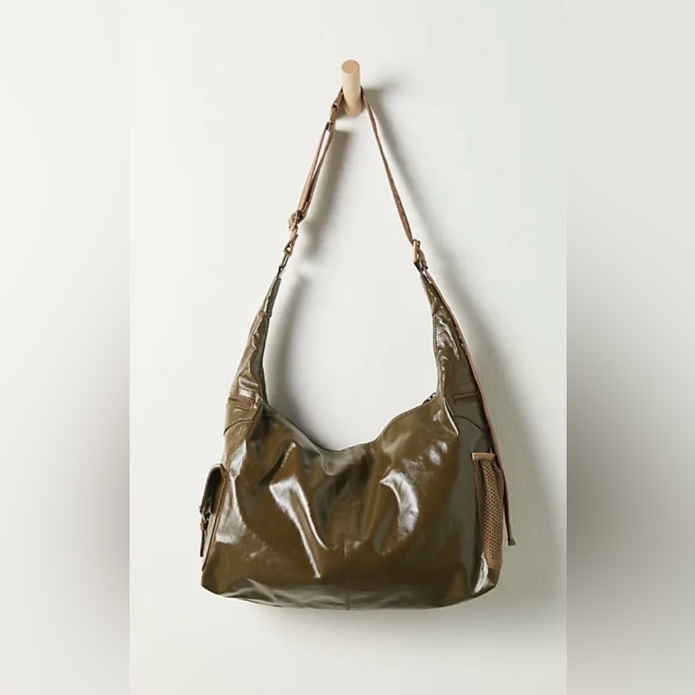 FREE PEOPLE Off The Record Carryall  Green New With Tags Purse Holdall Bag - Picture 2 of 9